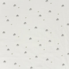 Double Gauze Musselin Tiermotive