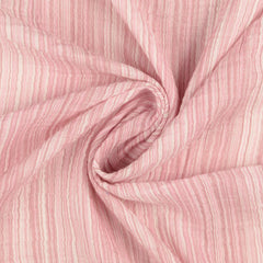 Double Gauze Musselin Feine Streifen - rosa