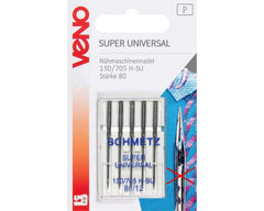 5 Nähmaschinennadeln Super Universal 80 SU