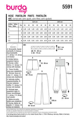Schnittmuster burda easy - Hose 5591