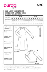 Schnittmuster burda style - Kleid & Shirt 5599