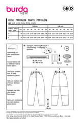 Schnittmuster burda style - Hose 5603