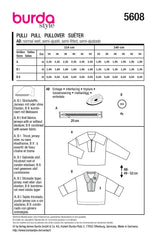 Schnittmuster burda style - Pulli 5608