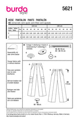 Schnittmuster burda style - Hose 5621