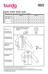 Schnittmuster burda style - Bluse 5622