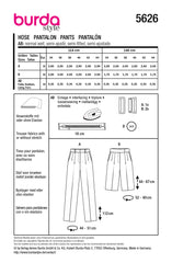 Schnittmuster burda style - Hose 5626