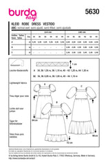 Schnittmuster burda easy - Kleid 5630