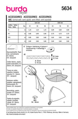 Schnittmuster burda style - Accessoires 5634