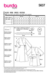 Schnittmuster burda style - Kleid 5637