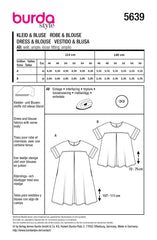 Schnittmuster burda style - Kleid & Bluse 5639 Plus Size