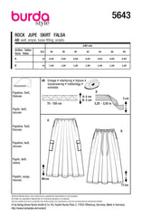 Schnittmuster burda style - Rock 5643