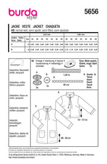 Schnittmuster burda style - Jacke 5656