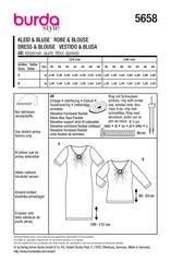 Schnittmuster burda style - Kleid & Bluse 5658