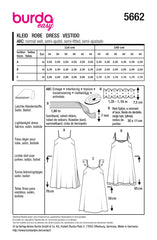 Schnittmuster burda easy - Kleid 5662