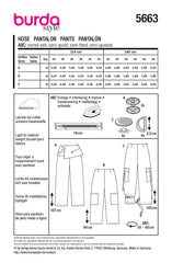 Schnittmuster burda style - Hose 5663