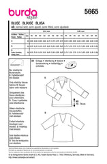 Schnittmuster burda style - Bluse 5665 - Plus SIize