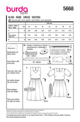 Schnittmuster burda style - Kleid 5668