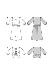 Schnittmuster burda style - Kleid & Bluse 5669
