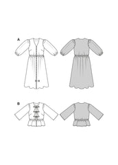 Schnittmuster burda style - Kleid & Bluse 5669