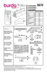 Schnittmuster burda style - Accessoires 5670