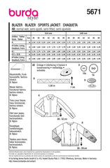 Schnittmuster burda style - Blazer 5671