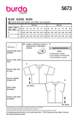 Schnittmuster burda style - Bluse 5673