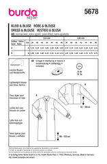 Schnittmuster burda style - Kleid & Bluse 5678