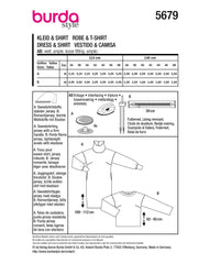 Schnittmuster burda style - Kleid & Shirt 5679