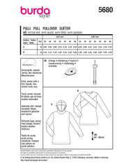 Schnittmuster burda style - Pulli 5680