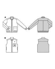 Schnittmuster burda style - Jacke & Weste Herren 5681