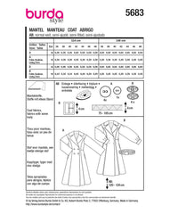 Schnittmuster burda style - Mantel 5683