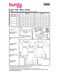 Schnittmuster burda easy - Kleid 5686
