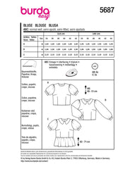 Schnittmuster burda easy - Bluse 5687