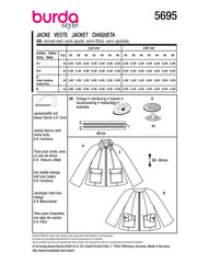 Schnittmuster burda style - Jacke 5695