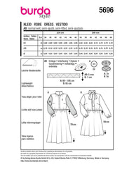 Schnittmuster burda style - Kleid 5696