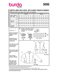 Schnittmuster burda style - Weste 5698
