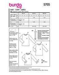 Schnittmuster burda easy - Shirt 5705