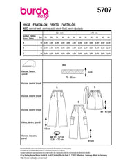 Schnittmuster burda easy - Hose 5707