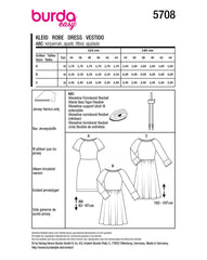 Schnittmuster burda easy - Kleid 5708