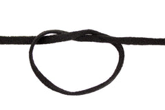 5mm Gummiband rund schwarz
