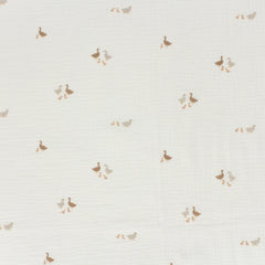 Double Gauze Musselin Tiermotive