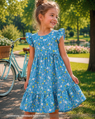 Baumwolljersey Sommerblümchen