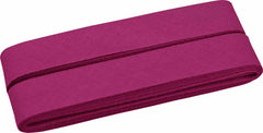 5 Meter Baumwoll-Schrägband 40/20 - rot/rosa/violett