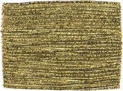 3 Meter Kordel Elastic 1,5 mm gold/silber