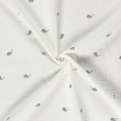 Double Gauze Musselin Tiermotive