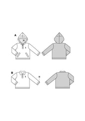 Schnittmuster burda kids - Sweater 9185