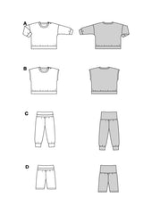 Schnittmuster burda kids - Kombination 9186