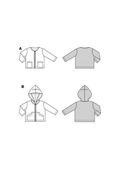 Schnittmuster burda kids - Jacke 9188