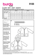 Schnittmuster burda kids - Jacke 9188