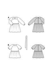 Schnittmuster burda kids - Kleid 9189